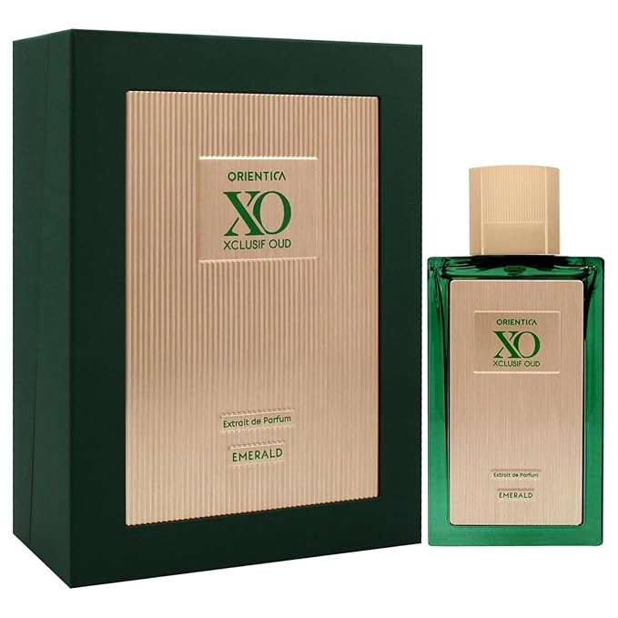 Orientica XO Xclusif Oud Emerald Extrait de Parfum – Fresh Aromatic, Bergamot, Ginger, Jasmine, Mint Leaves, Sandalwood, Musk, Amber, Oakmoss - Arabic Perfume for Men & Women – 2.0oz/60ml