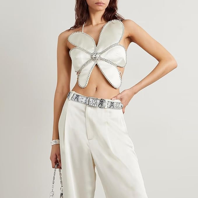 Women's Leather Belts with Gold Buckle Fashion Leather Waist Belt Elegant Ladies Belts for Jeans Dress & Casual Wear