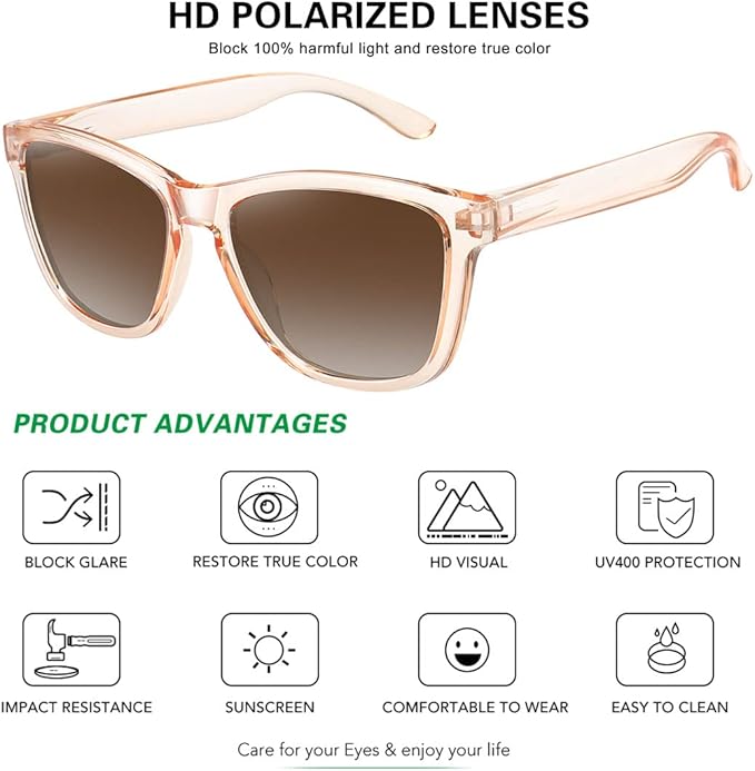 MEETSUN Polarized Sunglasses for Women Men Trendy Classic Retro Designer Style