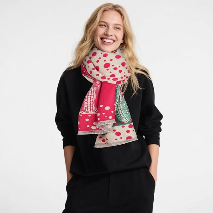 EXTREE Scarfs for Women Pashmina Silky Shawl Wrap for Evening Dressing Blanket Open Front Poncho Cape