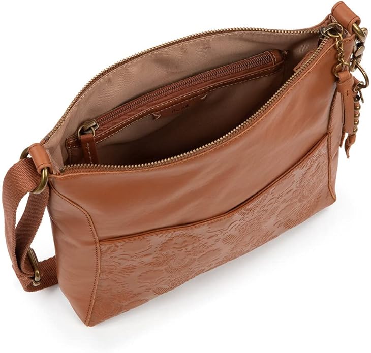 The Sak Lucia Crossbody Bag in Leather, Convertible Purse with Adjustable Strap