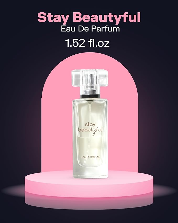 PB ParfumsBelcam Stay Beautiful Eau De Parfum Spray for Women, Floral and Fresh Fragrance, Long-Lasting Scent for Day & Night Wear, Elegant Perfume for Women, 1.52 fl.oz. (45ml)