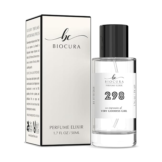 BC Perfume 298 Inspired by Carolina Very Goddess Girl For Women Replica Fragrance Dupes Eau de Parfum Spray Bottle 1.7 Fl Oz/50ml-X1