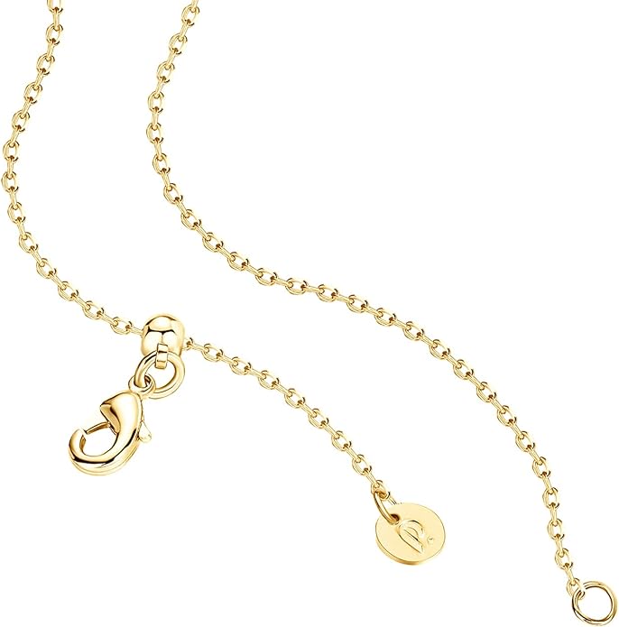PAVOI 14K Gold Plated Station Necklace - Simulated Diamond Layering Necklaces - Womens CZ Chain