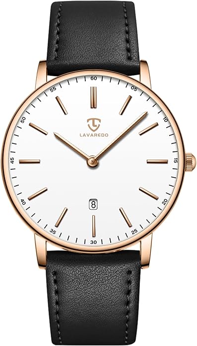 BEN NEVIS Watch, Mens Watch, Minimalist Fashion Simple Wrist Watch Analog Date with Leather Strap