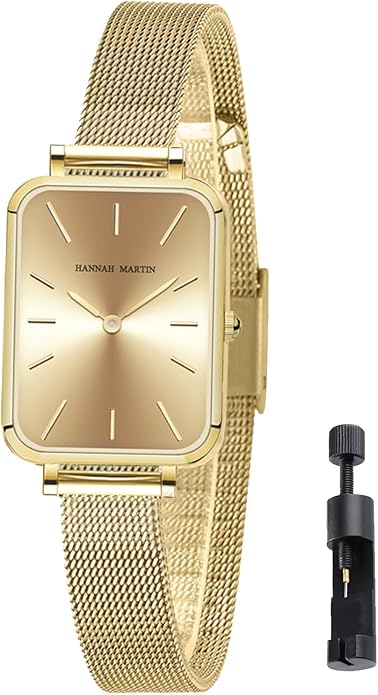 HANNAH MARTIN Watches for Women Waterproof Ladies Analog Quartz Wrist Watches Stainless Steel Band Fashion Dainty Female Watch Luxury Bracelet Diamond