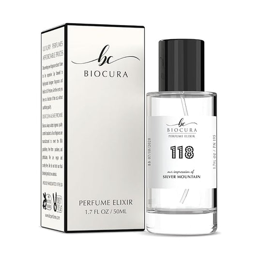 BC Perfume 118 Inspired by Silver Mountain Aqua For Women Replica Fragrance Dupes Eau de Parfum Spray Bottle 1.7 Fl Oz/50ml-X1