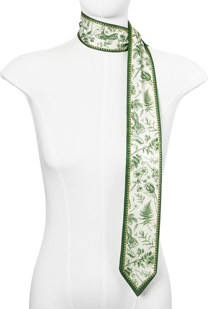 1 Pack Purse Scarf Handbags Skinny Twill Hair Scarves Narrow Neck Scarf Band Women Fashion Accessories Bag Charms