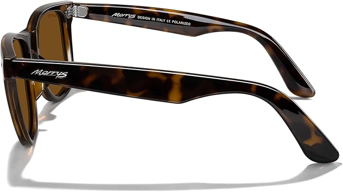 MERRY'S Classic Square Shape Polarized Sunglasses for Womens Mens Retro Designer UV400 Sun Glasses S6140