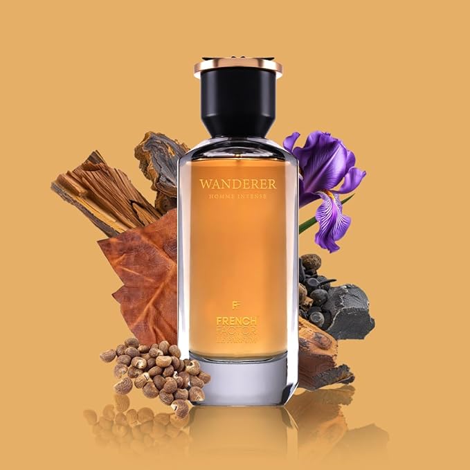 French Factor Wanderer Homme Intense Men’s Perfume | Premium Long-Lasting Eau De Parfum | Elegant All-Day Fragrance | 100ml (3.3 fl oz)