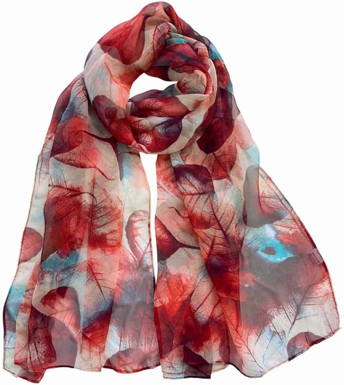 Xyueanlo Scarfs for Women Lightweight Fashion Floral Printed Scarves Neck Scarf Sunscreen Wraps Shawls
