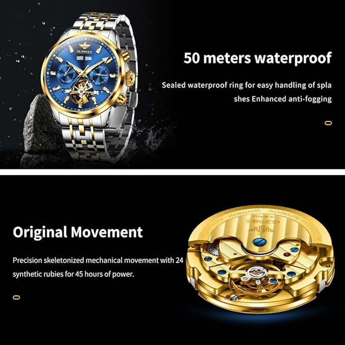 OLEVS Mens Watches Minimalist Ultra Thin Fashion Casual Analog Quartz Date Watch Waterproof Slim Simple Big Face Dress Wrist Watch Leather Band for Men