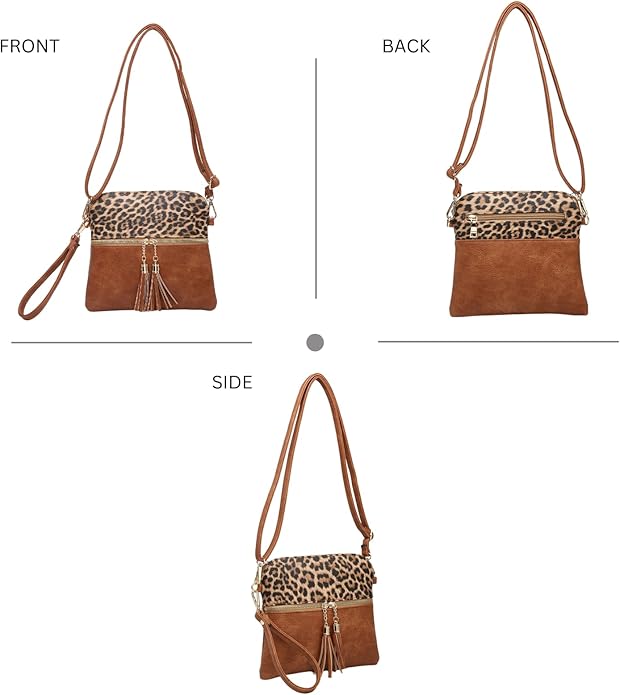 Nude Cheetah Saddle Bag by Jen & Co