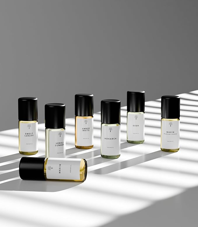 Eternal perfume Oils Roll on Travel Size perfumes for women Mini Mist Gift Set 7 Piece Collection perfume for men unisex Long Lasting perfumes set for womens 7 x 3 ml/0.17 FL Oz Gift Set for Women