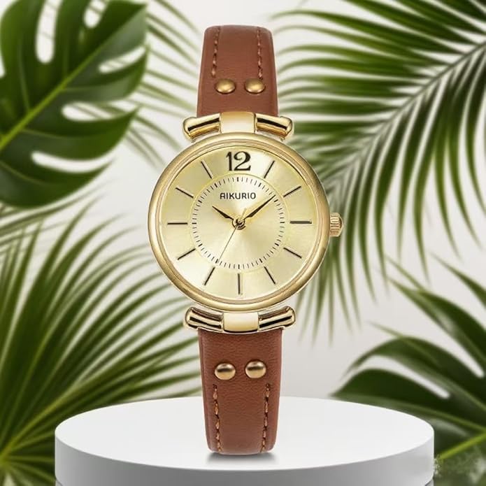 Women's Leather Strap Watch, Womens Watch Wristwatch for Women