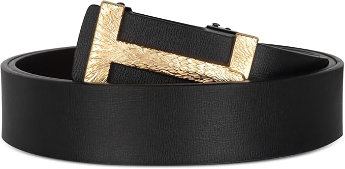 Relang Women's Belts with Gold Buckle, Fashion Waist Band, Elegant Ladies' Belt, Gift for Women