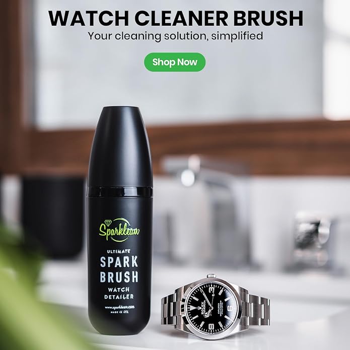 Sparkbrush Premium Watch Cleaner Kit - Ultimate Watch Cleaning Brush with Ultra-Fine Bristles - Watch Polishing Kit for All Metals - Premium Watch Cleaning Kit to Remove Dirt & Grime on Watches