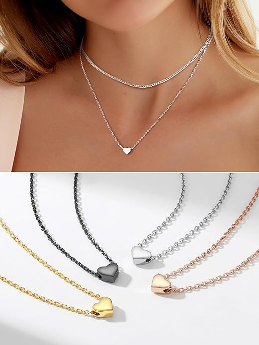 PROSILVER 925 Sterling Silver Necklace for Women | Dainty Delicate Adjustable Choker with Heart/Star/Moon/Vertical Bar Pendant, Hypoallergenic Tarnish Resistant Everyday Jewelry Gift for Her