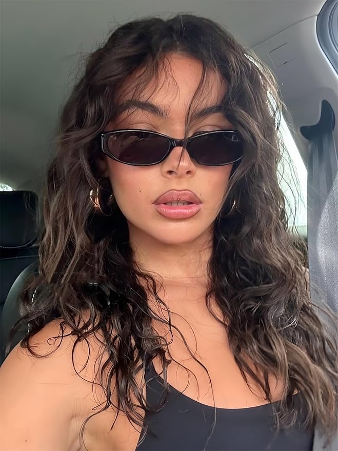 Retro Oval Sunglasses for Women 2026 90s Small Chic Cat Eye Sun Glasses Sunnies Lightweight Shades