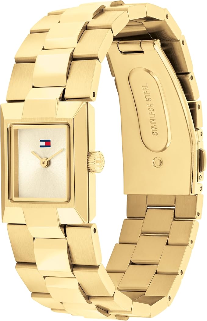 Tommy Hilfiger Women's 2H Quartz Bracelet Watch - Jewelry-Inspired, Square Design - 3 ATM Water Resistance - Elegant and Versatile Timepiece - Gift for Her - 20.5mm