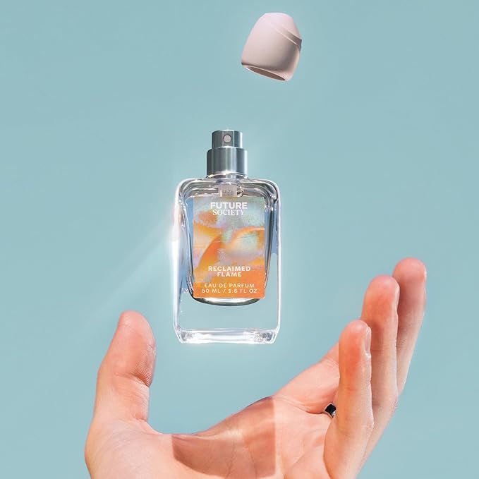 Future Society Reclaimed Flame Perfume - Rich Citrus Eau de Parfum with Notes of Bergamot, Grapefruit & Eucalyptus - Luxury Perfume Inspired by Africa's Wildflower - Modern Unisex Fragrance - 50ml