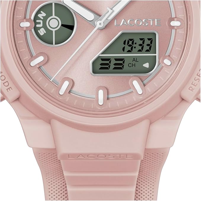 Lacoste LC33 Women's Analog Digital Watch, Silicone Strap, Contemporary, Sporty - Premium Fashion Timepiece - Gift for Her, 40mm