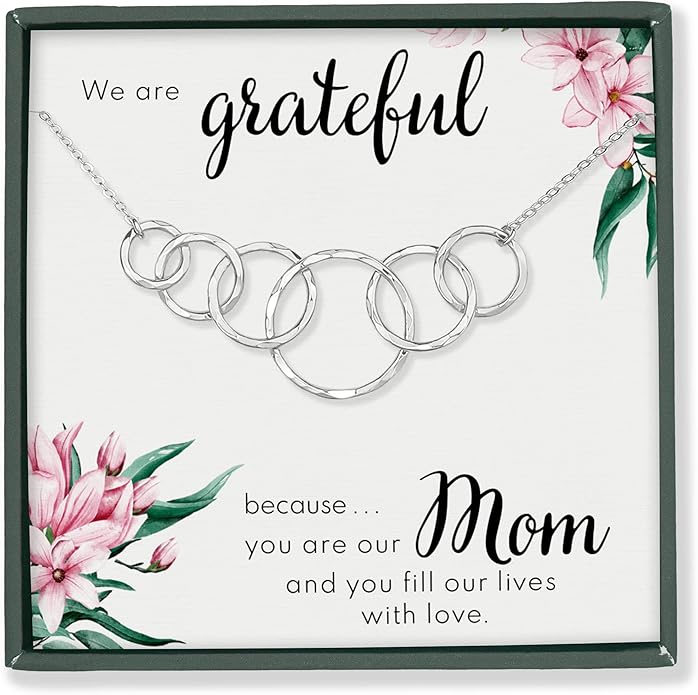 HOPE LOVE SHINE Mom Gift from Daughter - Sentimental, Meaningful Mother and Daughter Necklace, Jewelry, 14k Gold Plated Sterling Silver