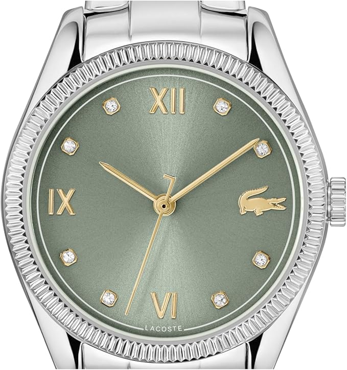 Lacoste Parisienne Women's 3H Quartz Watch, Stainless Steel Bracelet - Modern, Classic Timepiece - Gift for Her