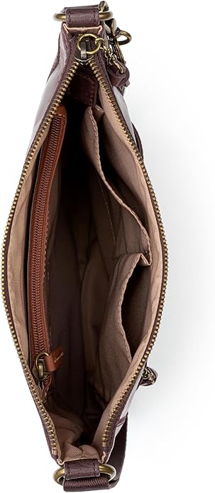 The Sak Lucia Crossbody Bag in Leather, Convertible Purse with Adjustable Strap