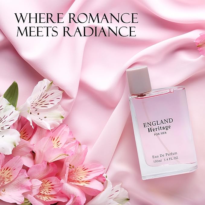 England Heritage Women Perfume Long Lating Eau De Parfum–Fresh And Trendy Natural Spray Fragrance For Effortless Chic 3.4 Fl Oz For Daily Used