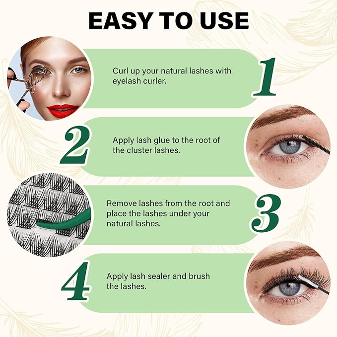 Lash Clusters 144pcs Individual Lashes D Curl 8-18MIX Eyelash Clusters KEYYOU Air Touch Cluster Lashes Super Lightweight Soft Wispy Comfortable Easy DIY at Home(Air04-D-8-18MIX)