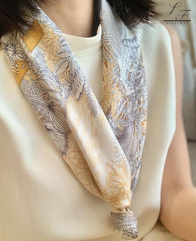 Satin Bandanas Head Scarf For Women Hair Scarves Accessories Lightweight Fashion Wrap Neck Silk Sleeping Headscarf