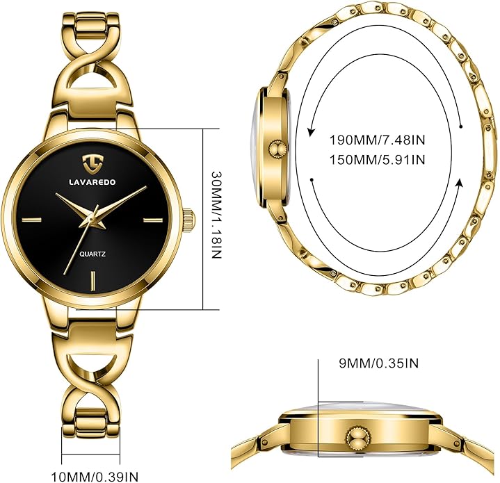 NN BEN NEVIS Gold Watches for Women Elegant Classic Minimalist Watch with Fashion Bracelet Luxury Birthday Gifts