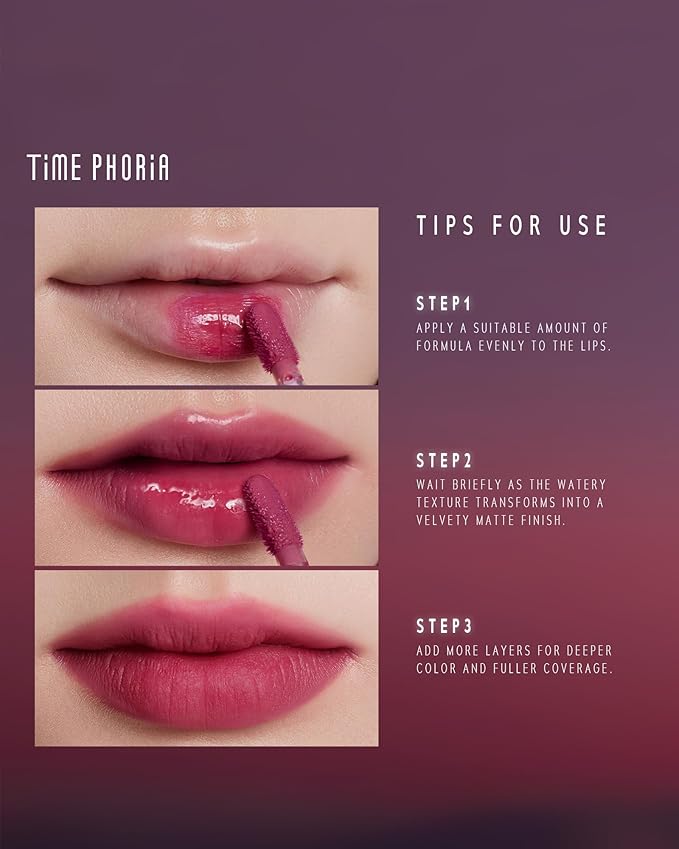 Altera Blurring Lip Tint 006 Wisp, Brownish Red Glossy to Soft Matte Finish, Blur Lip Lines, Weightless No-Sticky Airy Velvet Texture, Vibrant Hydrating Long-Lasting Lip Makeup