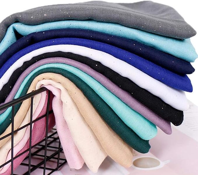 woogwin Women's Cotton Scarves Lady Light Soft Fashion Solid Scarf Wrap Shawl