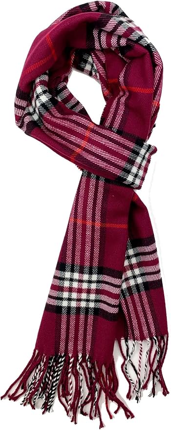 Plum Feathers Super Soft Luxurious Cashmere Feel unisex for Men and Women Winter Scarf