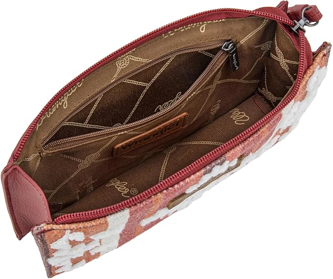 Montana West Wrangler Clutch Purses for Women Western Wristlet Wallet Boho Aztec Card Holder Zipper Handbags for Ladies AR-WG313-181BDY