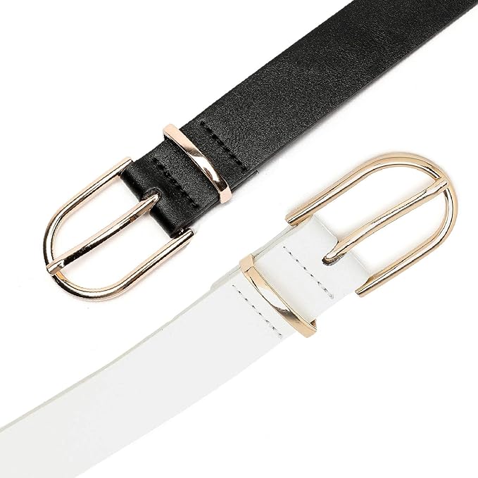 Earnda Women's Faux Leather Chic Belt for Ladies Jeans