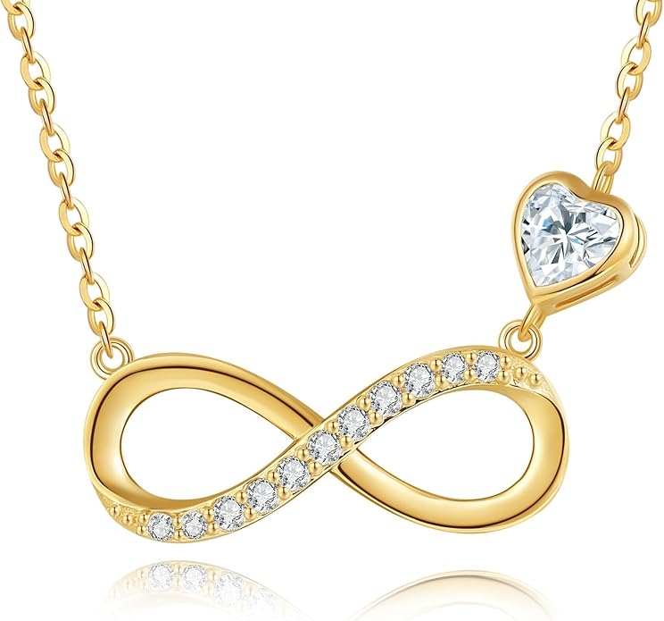 ELFRONT Mothers Day Gifts 14k Real Gold Dainty Necklace, Solid Gold Delicate Pendant For Women Mom Lover