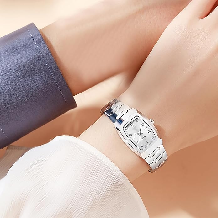 BESTKANG Watches for Women Small Square Face Ladies Watches Waterproof Tungsten Steel Dainty Dress Rectangle Exquisite Female Womens Bracelet Watch