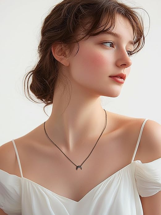 PROSILVER 925 Sterling Silver Necklace for Women | Dainty Delicate Adjustable Choker with Heart/Star/Moon/Vertical Bar Pendant, Hypoallergenic Tarnish Resistant Everyday Jewelry Gift for Her