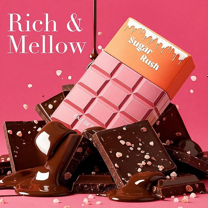 Sugar Rush Sweet Temptation EDP Perfume for Women, Grapefruit & Jasmine Scent, Long Lasting Floral Fragrance, Cologne for Daily Use, 3.4 Fl Oz