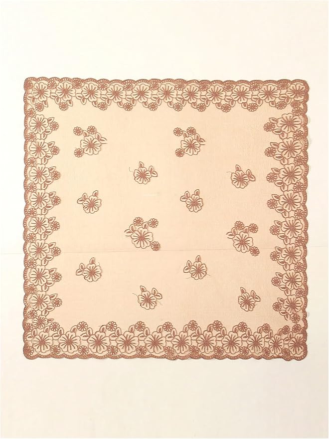 Floerns Women's Flower Embroidery Hair Scarf Headband Sheer Lace Hair Bandana