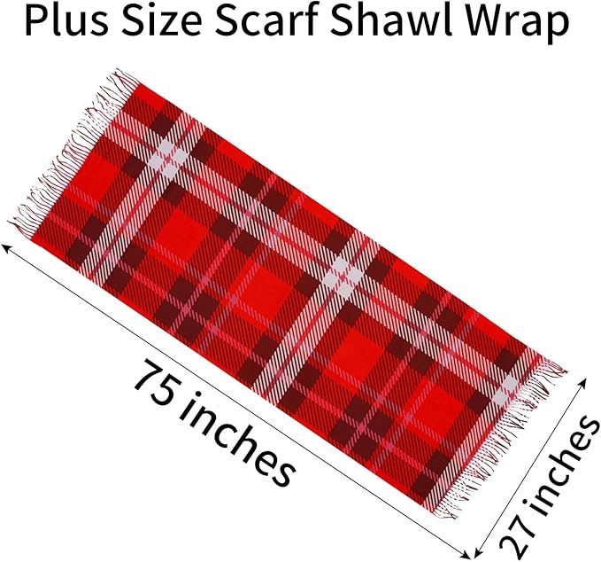 Scarf Shawl Wraps for Women Pashmina Soft Cashmere Scarf Printed Large Blanket Scarf Warm for Fall Winter