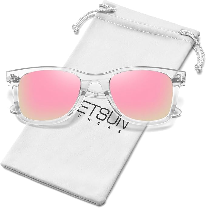 MEETSUN Polarized Sunglasses for Women Men Classic Retro Square Frame Driving Sun Glasses UV Protection
