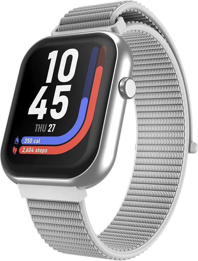 iTouch AIR 5 Smartwatch – 1.85” AMOLED Display, Bluetooth Calling, 100+ Sport Modes, Heart Rate, SPO₂, Stress & Sleep Tracking, IP68 Water Resistant, 7-Day Battery Life – for Android & iOS