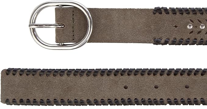 Lucky Brand Women's Embroidered Leather Belt | Stylish | Classic | Western-Inspired | American Heritage | Jean | Pant