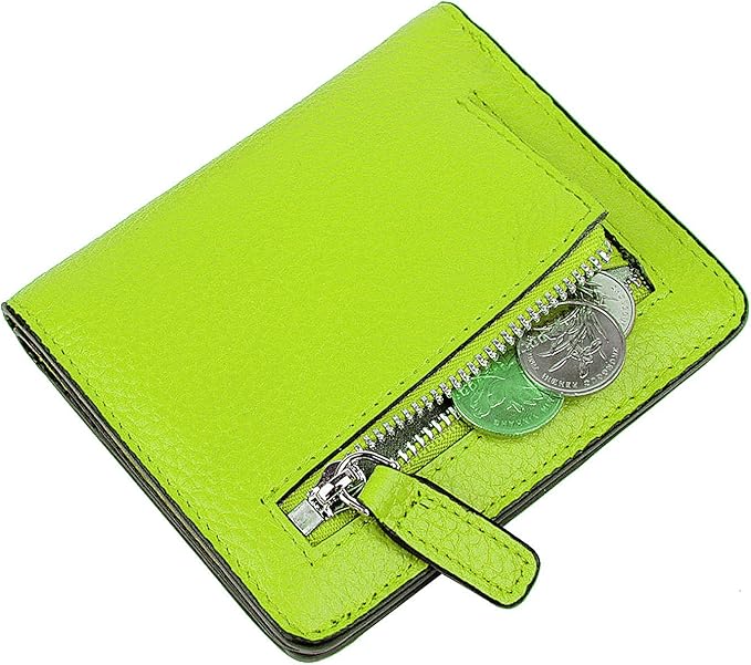 AINIMOER Small Leather Wallet for Women, Ladies Credit Card Holder RFID Blocking Women's Mini Bifold Pocket Purse