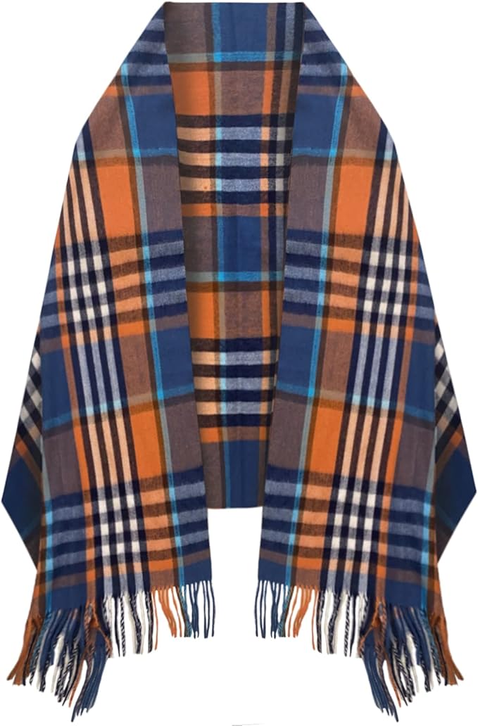 EXTREE Scarfs for Women Pashmina Silky Shawl Wrap for Evening Dressing Blanket Open Front Poncho Cape
