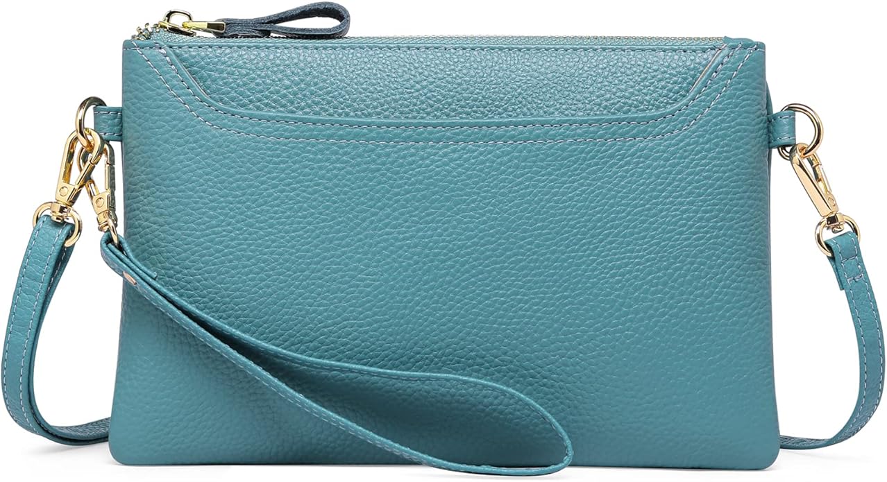 SENDEFN Leather Wristlet Clutch Small Women Crossbody Shoulder Bag Wallet Purses RIFD Card Slots